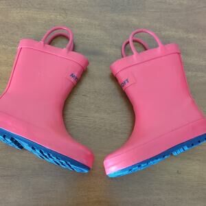 Kushyshoo Red kids/toddler Red Rain Boots water proof rubber boots toddler size6